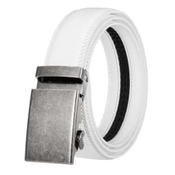 CETIRI 130cm 140cm 150cm 160cm Plus Size Long Belt White Men Belt Alloy Automatic Buckle Real Leather Belts Luxury Brand