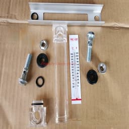 Aluminum Shell Hydraulic Tank Fluid Level Gauge Oil Level Gauge Water Level Gauge Oil Standard Water Thermometer YWZ 50T-500T