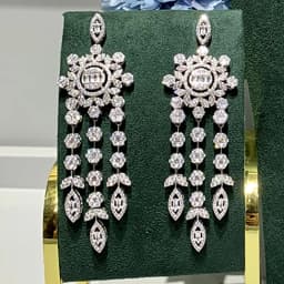 GODKI 2026 Luxury Trendy Link Chain Long Drop Earrings Cubic Zircon Earrings For Women Drop Earrings Brincos Fashion Jewelry