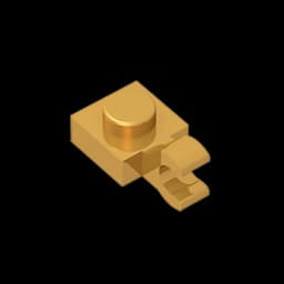 Gobricks GDS-813 PLATE 1X1 W/HOLDER VERTICAL compatible with lego 6019 61252 children's toys Assembles Building Blocks Technical