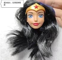 002 1/6 27cm doll head gift for girl collection toy with hair baby head make-up nuannuanmengwu dongcheng qibaoleyuan