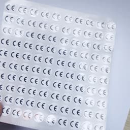 1cm Round CE Sticker White/Silver/Hologaphic/Clear Base Circle Label 500pcs