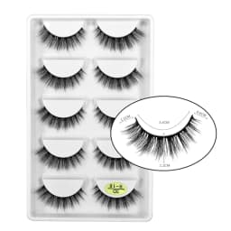 5 Pairs 3D Mink False Eyelashes H13, Soft Eyelash Extension Natural Eyelashes Makeup Lashes Wholesale G800, G806