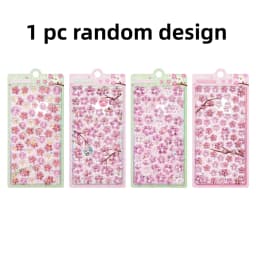 Cherry Blossom Petal Sakura Drop 3D Relief Stickers Scrapbooking DIY Journaling Stationery Diary Decor School Cute Stickers