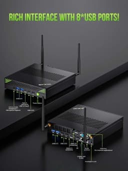 GMKtec K10 NucBox Mini PC Intel I9-13900HK DDR5 WiFi 6 BT5.2 Windows 11 Pro PCIe NVMe M.2 2280 HDMI2.0 Desktop Gaming Computer