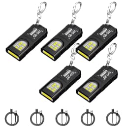 USB Rechargeable Torch With Pen Clip Powerful Mini Outdoor Working Lantern With Magnetic Portable Keychain LED COB Flashlight