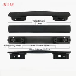 1PC Suitcase Luggage Plastic Spare Strap Flexible Handle Grip Replacement for Travel Replacement Black Luggage Bag Accessories