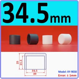 3mm-60.5mm Black/White Silicon Rubber Caps Blanking End Cover Protectors For Round Pipe/Furniture