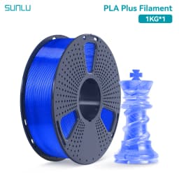 SUNLU 1KG PLA PLUS/ Clear Filament 1.75mm 1000g Spool (2.2lbs) High Toughness Neatly Wound Filament Fit Most FDM Printer