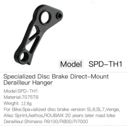 Road Bike Frame Rear Derailleur Direct Mount Rear Hanger Suitable For SL6/SL7/VENGE /AETHOS Disc Road Bikes