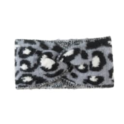 Leopard Headband Wool Knitted Chunky Headbands Elastic Crochet Turban Ear Warmer Headwraps for Children Adult Hair Accessories