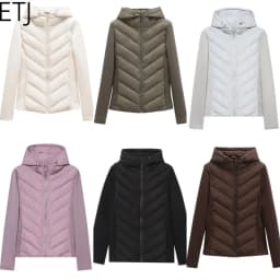 ETJ 2026 New Women's Elegant Fashion Patchwork Long Sleeve Standing Collar Hooded Cotton Jacket Sport Coat 8073227