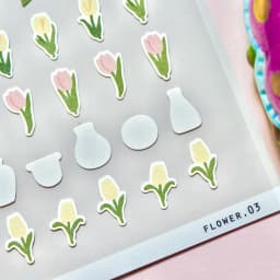 Korean Import Suatelier Mini Flowers and Plants Paper Stickers Scrapbooking Diy Journal Cute Deco Kawaii Stationery Sticker 126