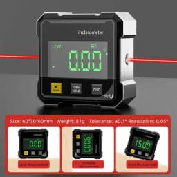 Digital Electronic Level Digital 360° Angle Fnder 4-sided Magnetic Inclinometer Protractor Precision Level Box Woodworking Tools