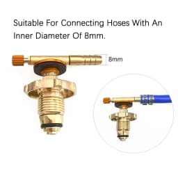 POL Propane Tank Adapter Copper LPG Tank Connector to EN417 Lindal Valve Stoves American Outdoor Gas Cylinder Adapter.