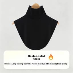 Women's Versatile Stripe Half High Neck Faux Collar Scarf Neck Protection Winter Cold Resistance Autumn Spring Fashion Accessory