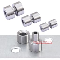 3 Piece Dimple Dies 1/2" 3/4" 1" Can Be Used with Vise/Hydraulic Press and SYK Series Hydraulic Hole Punch Tool