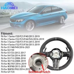 Carbon Trim For Alcantara Steering Wheel for BMW F01 F10 F20 F22 F30 F31 F32 M2 F87 M3 F80 M4 F82 F90 X5 F15 F16
