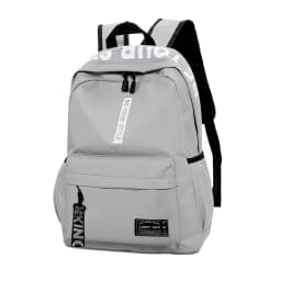 Fashionable Lightweight Student Backpack Customizable Logo Casual Dual-shoulder Bag Arc Shoulder Strap Polyester Lining Oxford