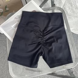 Solid Color High Waist Seamless Butt Lift Yoga Shorts Breathable Quick Drying Fitness Leggings Cycling Running Sports Shorts