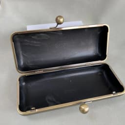 24x10cm Monogram Wedding Bridal Hard Case Bag Purse Box Frame Women Clutch Case Handmade DIY Bag Parts and Crafts Kiss Lock