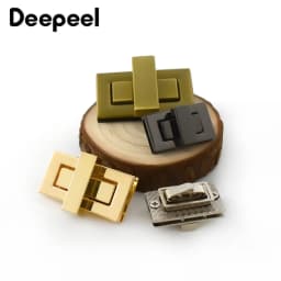 1-5Pc Metal Square Lock Buckle Handbag Turn Twist Locks Clasp Purse Closure Toggle Latch Buckles DIY Bag Replacement Accessories
