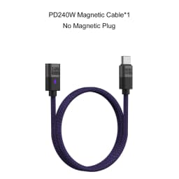 240W Magnetic Phone Charger Magnetic USB C Charging Cable 480Mbps Data Transfer Nylon Braided Cord for Type-C Micro USB iPhone