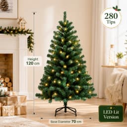 Large Artificial Christmas Tree PVC Encrypted with LED Lights Christmas Tree 120m To 300cm Family Christmas New Yea Party Decor
