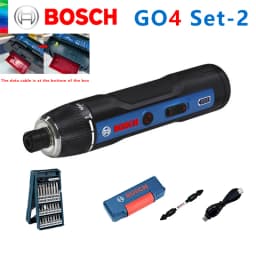 BOSCH GO 3/4 Cordless Screwdriver 3.6/4V Lithiumion Battery Rechargeable Cordless Drill with Box Bosch GO3 Professional Tool Set