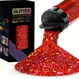 Holographic Chunky Glitter Sequins, 50g, Mixed Size Laser Sparkle Flakes For DIY Nail Hair Skin,Music Festival