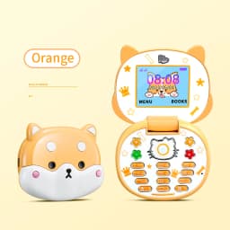 Cute Mini Koki Mobile Phone Flip Cartoon Kids Children Dual Sim 2G GSM Keyboard Botton MP3 Player Unlocked New Cellphone