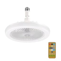 Rotatable 3in1 Ceiling Fan with Remote Control Lighting Lamp E27 Converter Base Lighting Base Bedroom Living Room Miflame
