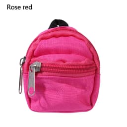 Doll Backpacks Doll Mini Bags Mini Zipper Rucksack Doll Backpack Cute School Bags Doll Accessories Toy Supplies for Doll Play