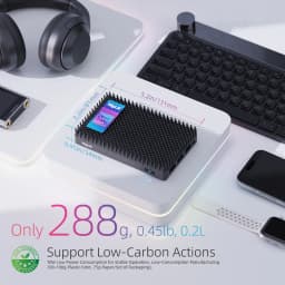 MeLE Cyber X1 Mini PC N150 Fanless PC 8GB 16GB 128GB 256GB 512GB 2.4/5G Wi-Fi, Full-Functional USB-C, 4K Triple Display Desktop