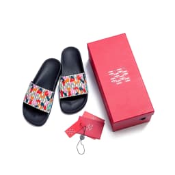 CHHC Female Flip Flops Letter Printing Multi Scene Silicone Beach Slippers Waterproof Summer Outdoor Sandals