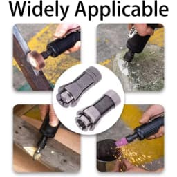 2 Pieces Die Grinder Collet Grinding Machine Clamping Collet 3mm and 6mm Collet Adapter Suitable for Pneumatic Grinders