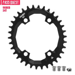 96bcd asymmetric Narrow Wide Chainring 30 32 34 36 38 40 42 Teeth Crown 96 bcd Oval Chain Ring Single For Deore Xt M7000 M8000