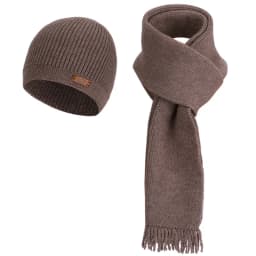 3 Pcs Sets Winter Women Plush Knitted Cold Hat Warm Woolen Head Cap Scarf Gloves Hats Outdoor Ear Windproof Beanies Cap