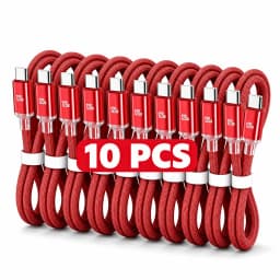 NNBILI 10Pcs 120W USB Type C to Type C Color Cable For iPhone 15 16 17 Fast Charging For Huawei Xiaomi Samsung Type C Data Cable