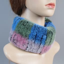 Real Rex Rabbit Fur Hat And Scarf Set Women Winter Knitted Beanie Hat Natural Fur Skullies Beanies Woman Hat Female Cap Elastic