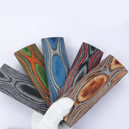 1piece DIY Knife Handles Making Material Wood Blanks Color Wood Handle Parts Grips Slingshot Handle Patch Material