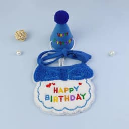 Pet Birthday Scarf Cute Delicate Lace Bib, Cat & Dog Birthday Party Celebration Prevent Saliva Towel