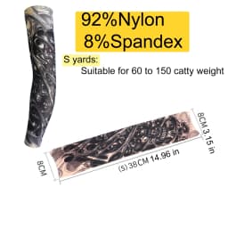 8pcs Men Long Summer Tattoo Sleeves Seamless Armguard Sun Protection Cover Outdoor Gloves Driving Ice Silk Women Arm Sleeves
