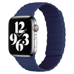 44mm Silicone Loop Strap for Apple Watch 7 45mm 41mm 38mm 42mm Watchband Original Magnetic Bracelet IWatch Seires SE 7 6 5 Strap