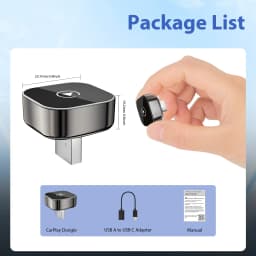 2026 Pionray Upgraded Wireless CarPlay Adapter Stable Transmission No Delay Convert Wired CarPlay to Wireless CarPlay
