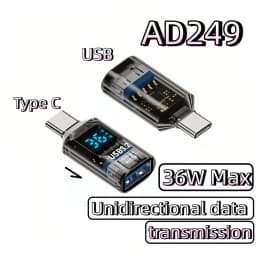 140W 60W 36W USB Type C Converter Digital Display 40Gbps 8K Video Fast Charging USB Adapter for iPhone 17 iPad Laptop Monitor
