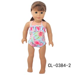 Sling Swimsuit Flower Rianbow Pony Iron Tower Bikini Swimsuit For 43cm Baby New Born&American 18 Inch,OG Girl Doll Accessories