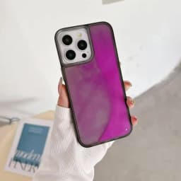 Luminous Quicksand Case for iPhone 16 15 14 13 12 Pro Max Plus Cover Glow in Dark Liquid Shiny Sparkles Shockproof Shell Fundas