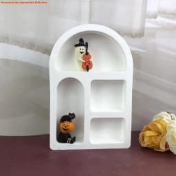 E06E Innovative Arched House Silicone Moulds For Casting Mini House Christmas Decorations And Creative Resin Crafts