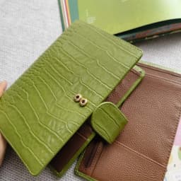Genuine Leather A6 Personal Notebook Diary Planner Croc Grain 26mm Rings Journal Stationery Notepad Agenda Organizer Big Pocket